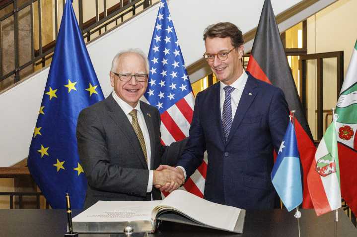 Cele|bitchy | Tim Walzâs response to Trumpâs slur: release the MRI results