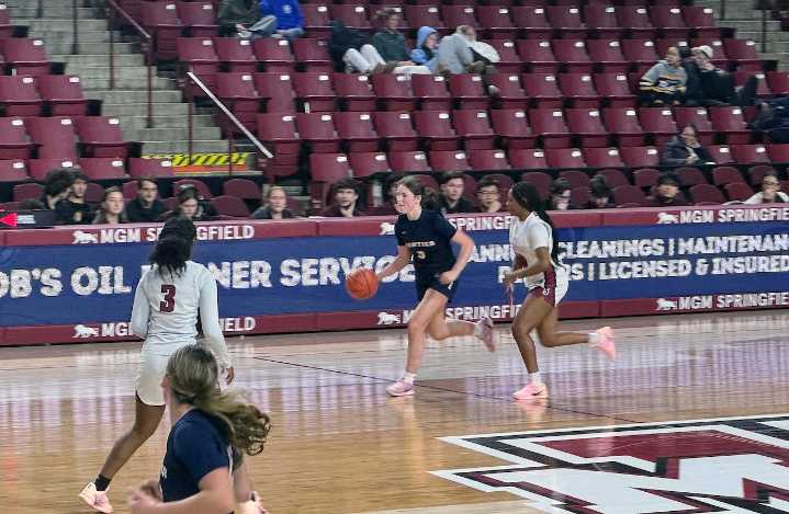 Frontier girls basketball hangs on to defeat SICS at Pioneer Valley Tip