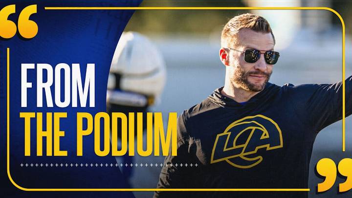 From the Podium: Sean McVay and Matthew Stafford reflect on loss to Panthers, talk preparation for Cardinals