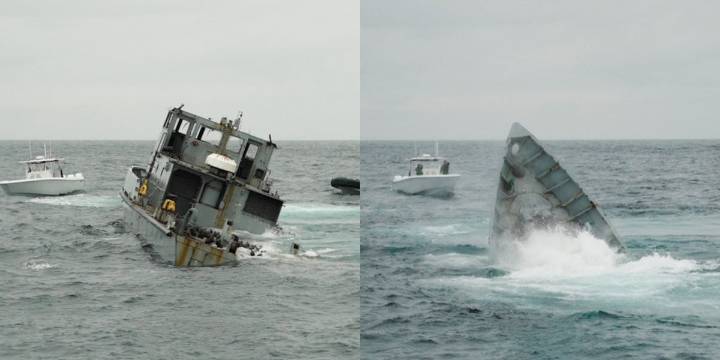 Decommissioned Navy torpedo recovery vessel becomes South Carolina’s 612th artificial reef