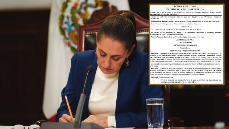 Promulga Sheinbaum Leyes de Aguas; así vienen