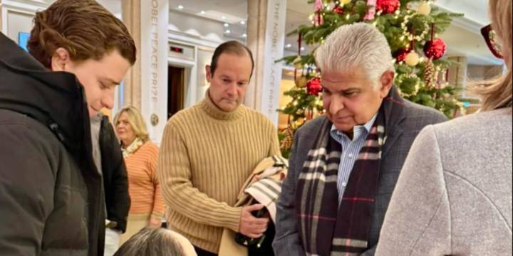 Mulino se reunió con la familia de María Corina Machado en Oslo y ratificó el apoyo de Panamá a la causa venezolana