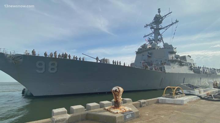 USS Forrest Sherman returns in time for the holidays
