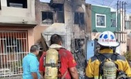 Valiente bombero rescata a joven de incendio en su casa en Matamoros, Tamaulipas