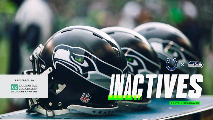 Seahawks vs. Colts Week 15 Inactives
