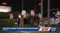NOLA area protestors gather near JPSO in opposition of immigration crackdown