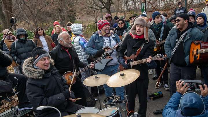 Fans honor John Lennon in NYC 45 years after his murder