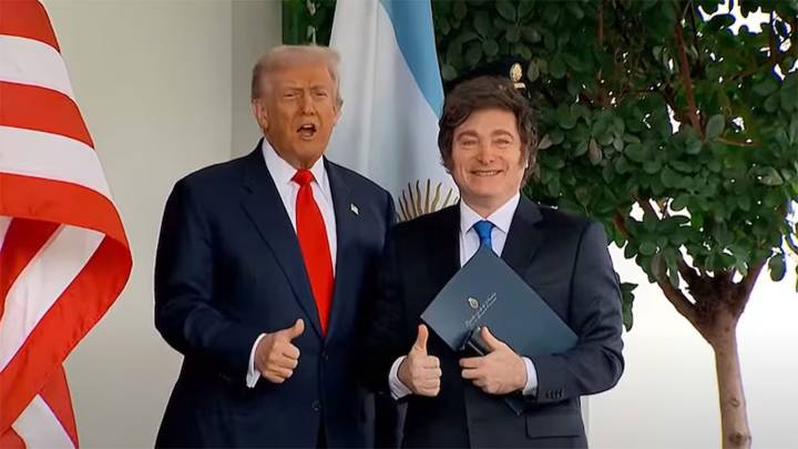 “Amo a la Argentina, su presidente está haciendo un muy buen trabajo”: el halago de Donald Trump a Javier Milei en el sorteo del Mundial 2026