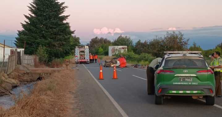 Fatal accidente en Camino a Nahueltoro de San Carlos: 4 fallecidos tras colisión de un vehículo