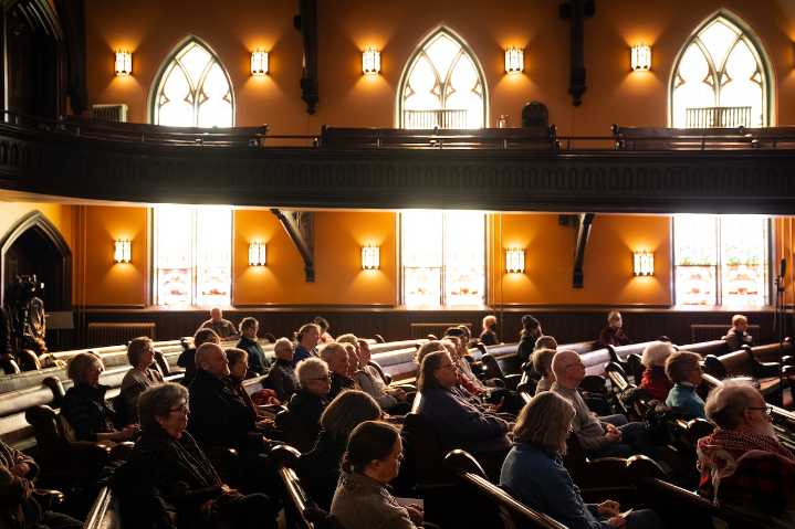 Church’s Nativity depicts baby Jesus zip