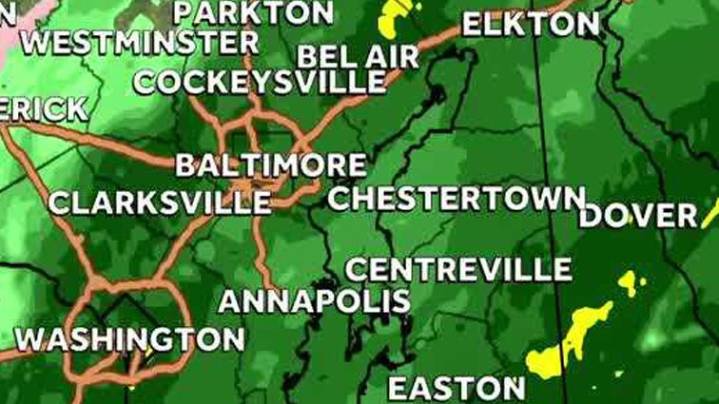 Weather: Rain showers continue, clearing in the evening