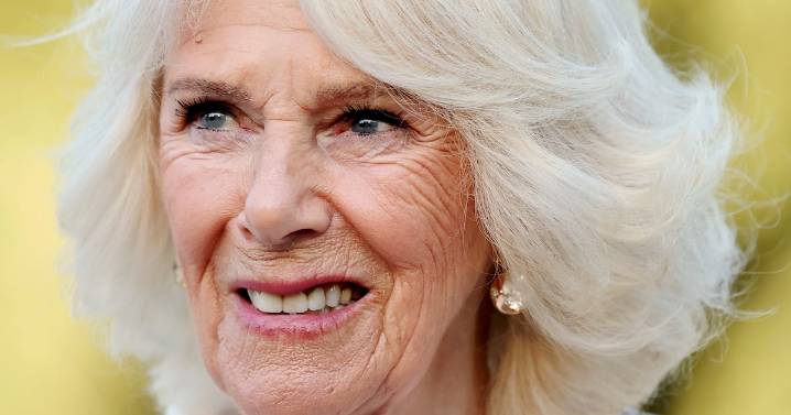 Queen Camilla visits set of 'Rivals'