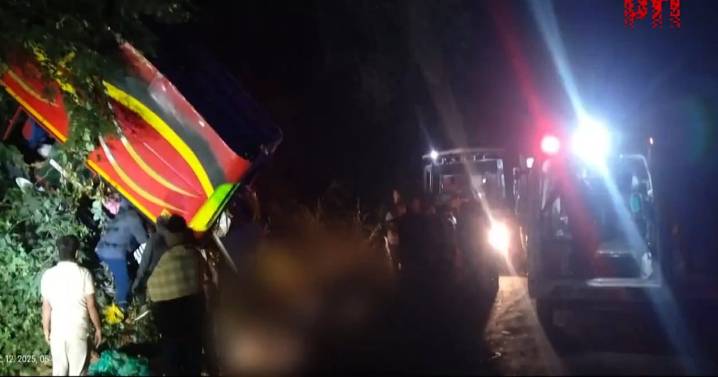 At least 9 dead, 22 injured as bus falls off road in Andhra