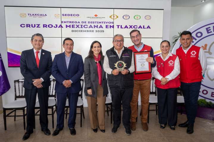 Empresas de Tlaxcala reconocidas por su compromiso humanitario con la Cruz Roja