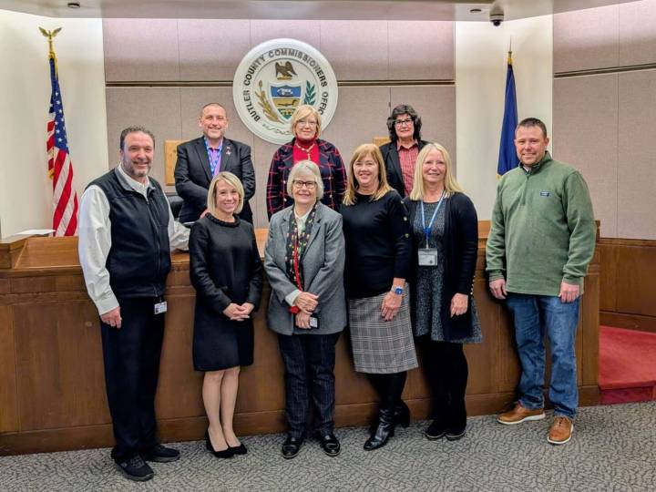 Butler County Commissioners salute row officers