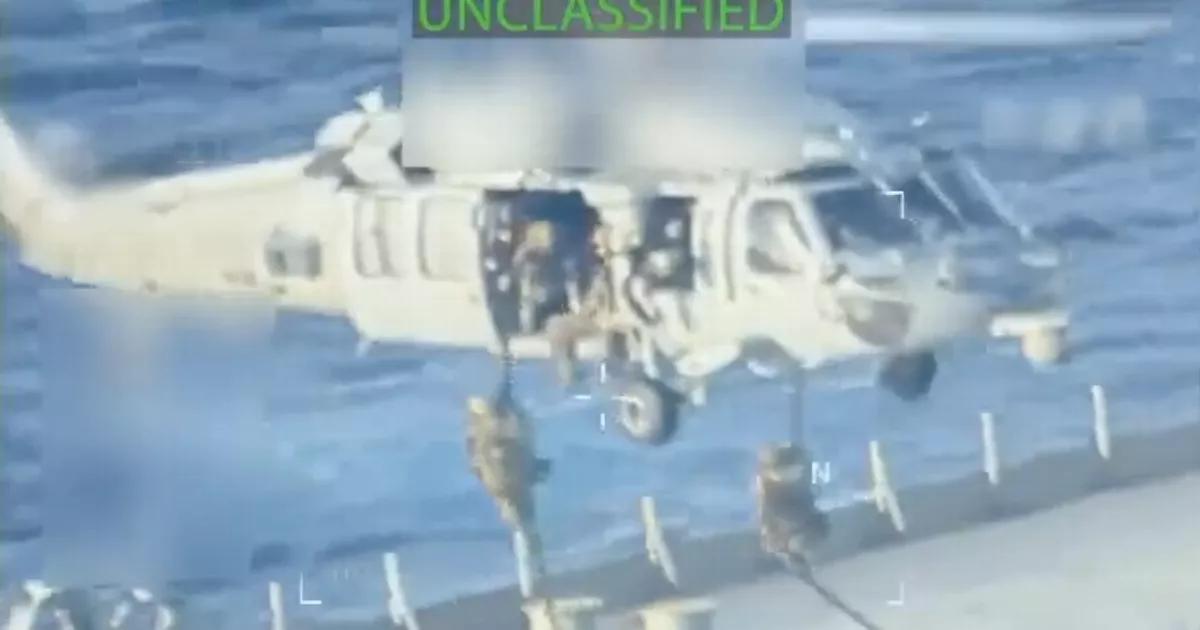 Dramatic moment Trump's troops storm Venezuelan oil tanker as tensions escalate