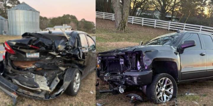 Two taken to hospital after Greene County crash