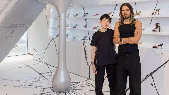 Jimmy Choo Crashes Miami Art Week With a Giant Shoe by Harry Nuriev