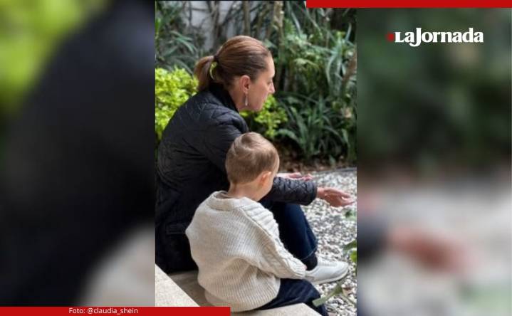 Sheinbaum pausa su agenda de trabajo para compatir en familia