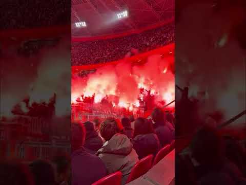 Soccer match postponed after fans launch fireworks onto field #shorts