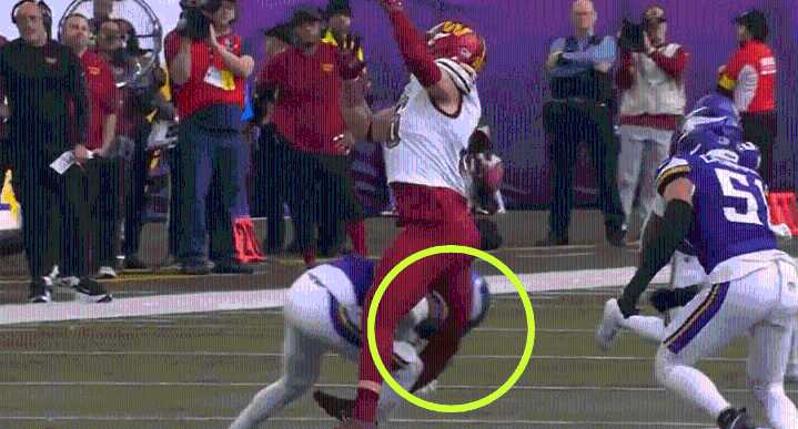 Impactante lesión de Zach Ertz frente a Minnesota Vikings