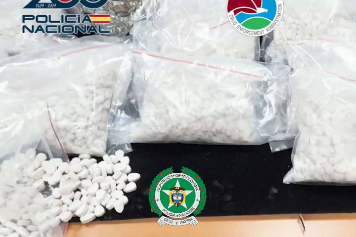 España decomisa heroína en pastillas enviada en “ruta novedosa” desde Colombia