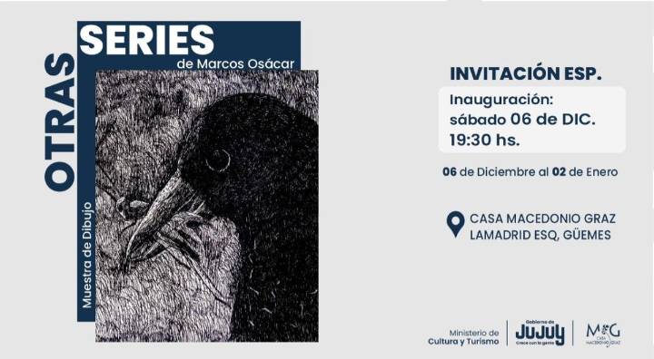 Marcos Osácar despliega «Otras Series»: dibujo contemporáneo que invita a una mirada profunda