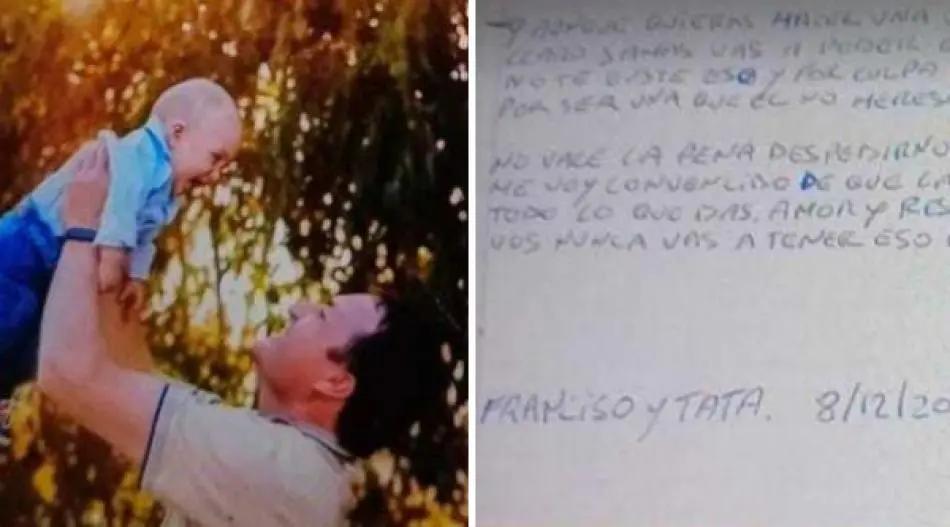 La carta que le dejó a su exmujer el hombre que mató a su hijo y se quitó la vida en Coronel Suárez
