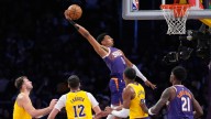 Suns snap Lakers’ winning streak with victory despite Booker’s early exit
