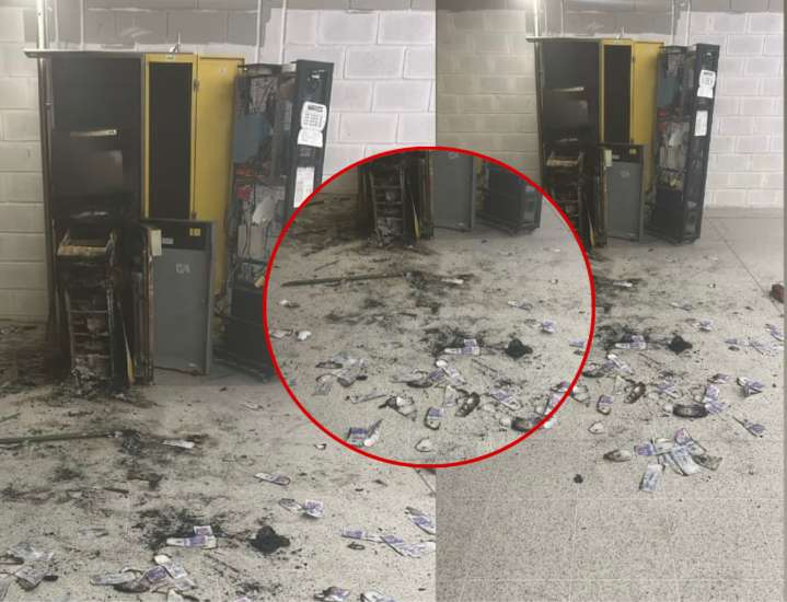 Delincuentes incendiaron cajero Bancolombia durante intento de hurto en centro comercial de Malambo