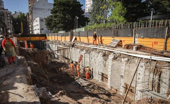 Caballito. Avanza la obra del paso bajo nivel de la calle García Lorca