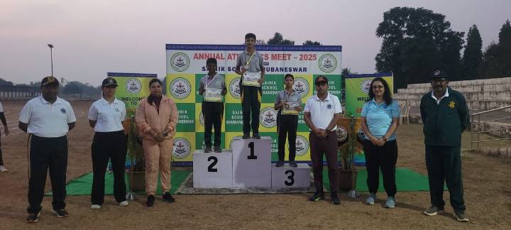 Annual Athletics Meet 2025 concludes at Sainik School Bhubaneswar