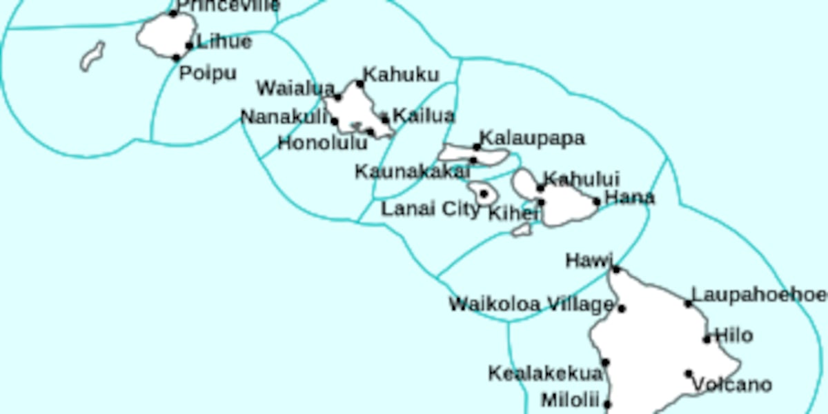 First Alert Forecast: Showers due into Kauai, while the rest of the state remains mostly dry