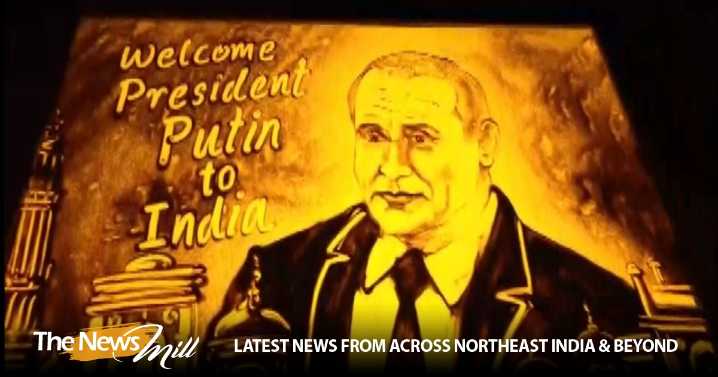 Odisha artist Manas Kumar Sahoo welcomes President Putin to India with sand animation