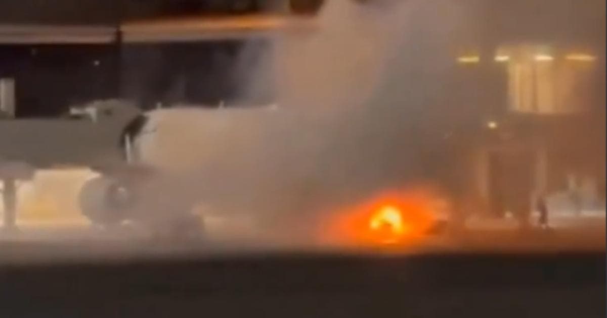 Evacúan a 169 pasajeros tras incendio en avión de Latam en aeropuerto de Brasil