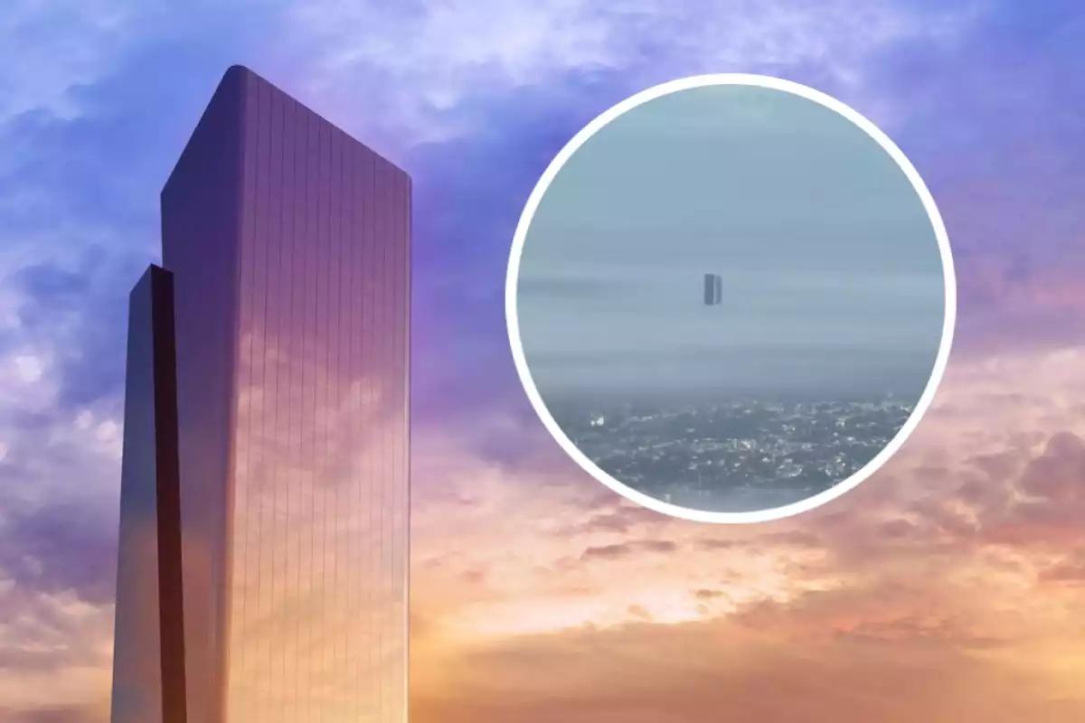 Así de impresionante se ve en video el primer rascacielos de Mérida desde las alturas