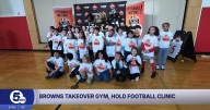 Cleveland Browns teach importance of attendance through football clinic