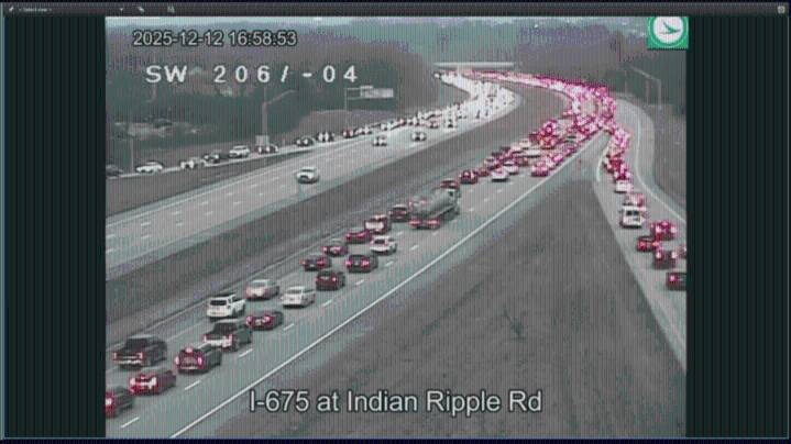 I-675S reopened following crash