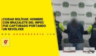 Ciudad Bolívar: hombre con brazalete del INPEC fue capturado portando un revólver