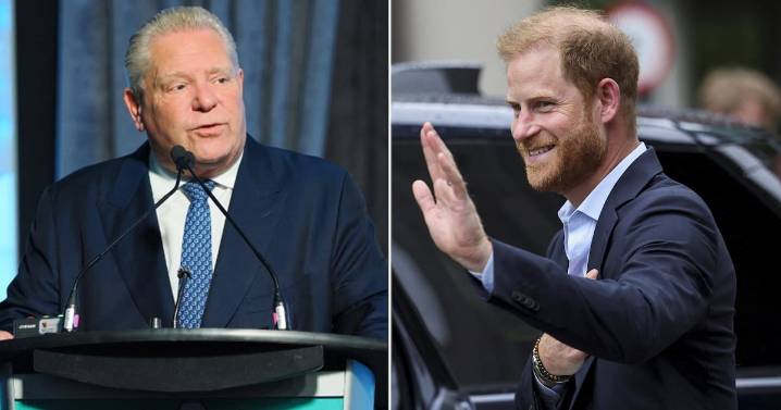 Royals: Prince Harry met with Doug Ford, premier confirms