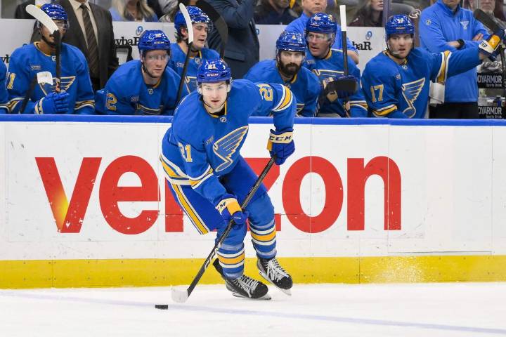 Blues' Jimmy Snuggerud out long term, Alexey Toropchenko week to week: What it means