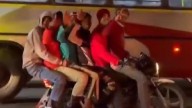 Video: 6 Youths Spotted Riding On One Bike In Delhi, Shows Victory Sign To Onlookers; No Action By Police Yet