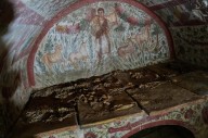 Rare fresco of Jesus as the ‘Good Shepherd’ uncovered in Turkish town visited by the pope