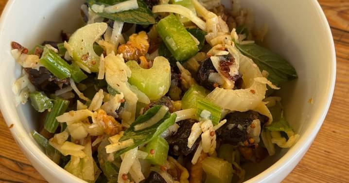 What We’re Cooking This Week: Celery and Walnut Salad With Sharp Cheddar and Caramelized Dates