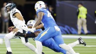 Bizarre play with interception, two fumbles leads to Chargers field goal