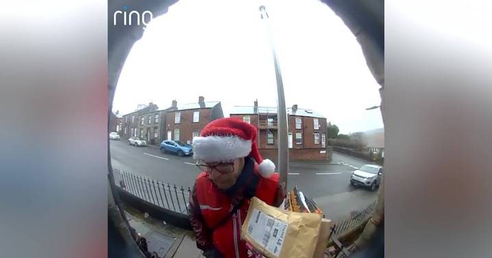 Postman saves the day by ringing man's doorbell and making him laugh