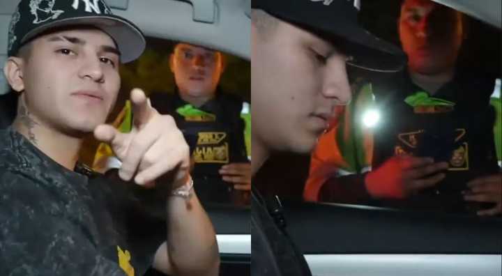 'Cristorata' es INTERVENIDO por la policía y tiene DESAFIANTE reacción contra la autoridad: "¿Y si le doy un agua o algo?"