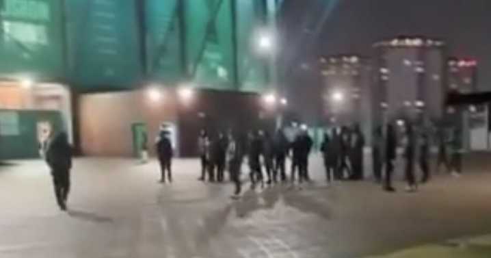 Furious Celtic fans gather outside Parkhead to call for board to go after Premier Sports Cup final defeat