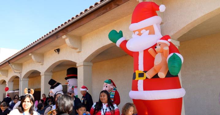 Special needs children enjoy a special meeting with Santa thanks to Vikings of Solvang