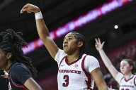 Harmonie Ware scores 24 on perfect shooting, Arkansas women's basketball routs Jackson State